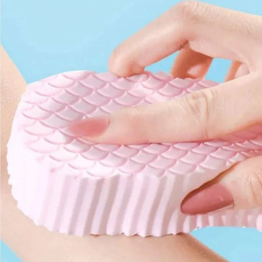 Kit with 3 Soft Exfoliating Bath Sponges – Dead Skin Removal and Deep Cleansing